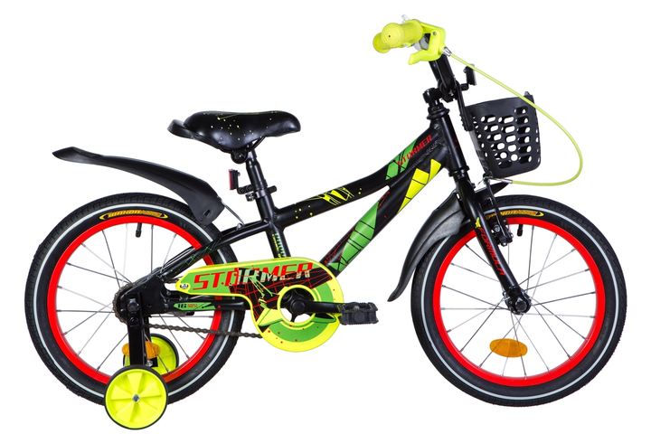 Велосипед 16" Formula STORMER 2020 (черно-красный с желтым) Formula OPS ...