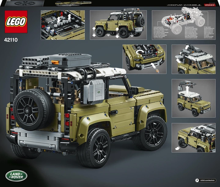 Zestaw klocków LEGO TECHNIC Land Rover Defender 2573 elementy (42110) - obraz 14