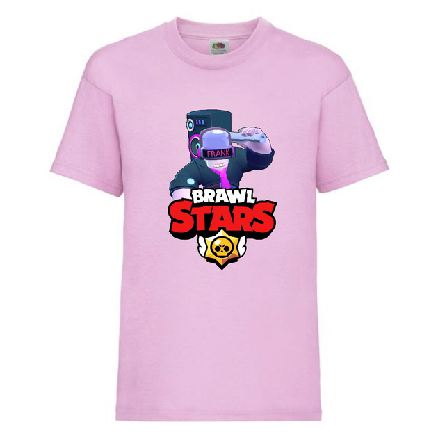Футболка дитяча Brawl Stars DJ Frank (Бравл Старс Френк Діджей) рожева ...