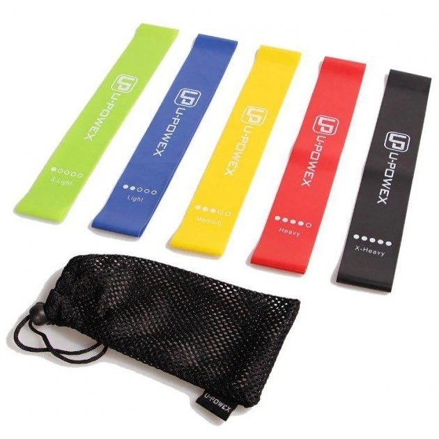 Фитнес-резинки U-powex 5шт в наборе + мешочек, mini bands – фото ...