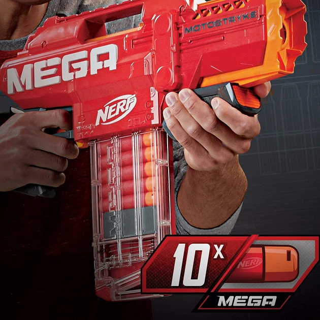 Бластер Нерф Мега Мотострайк Nerf Mega Motostryke Motorized 10