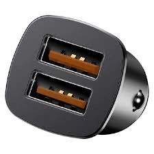 Автомобильное ЗУ Baseus Square Dual-USB Quick Charge Charger Black (CCALL-DS01) - изображение 2