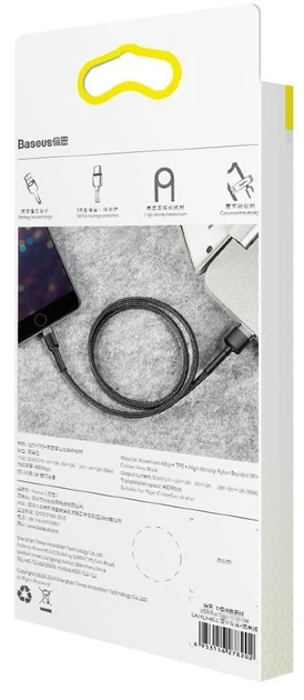 Кабель Baseus Kevlar Cable Lightning – USB 2.0 м 1,5 A Black (CALKLF-CG1) - зображення 7