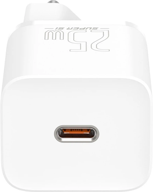 Baseus Super Silicone PD Charger 25W (1Type-C) + Z kablem Type-C do Type-C 3A (1 m) (TZCCSUP-L02) - obraz 4