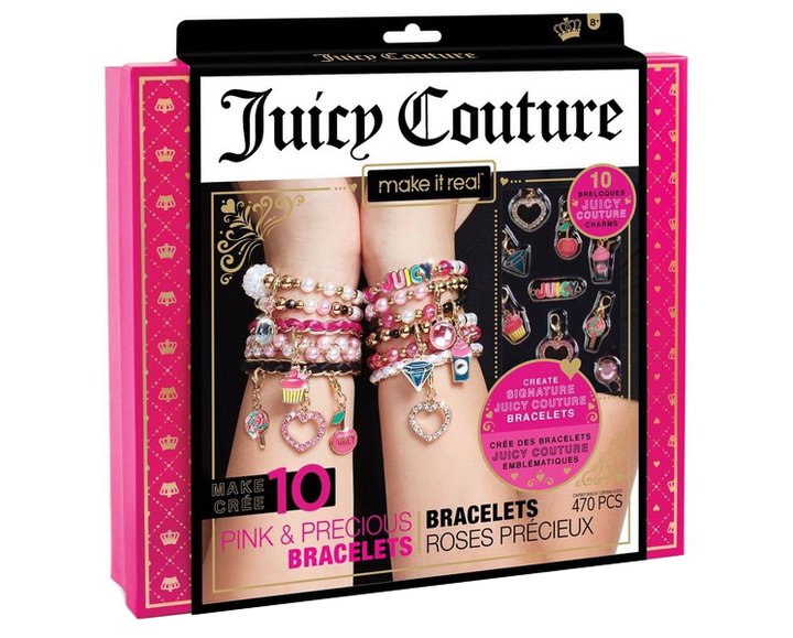 Набор для создания шарм-браслетов Make it Real Juicy Couture Розовый  звездопад (MR4408) (695929044084) – фото, отзывы, характеристики в  интернет-магазине ROZETKA