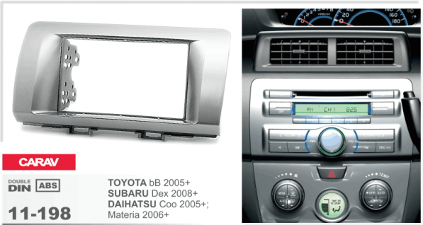 Переходная рамка Carav 11-198 для Toyota, Subaru, Daihatsu - изображение 3