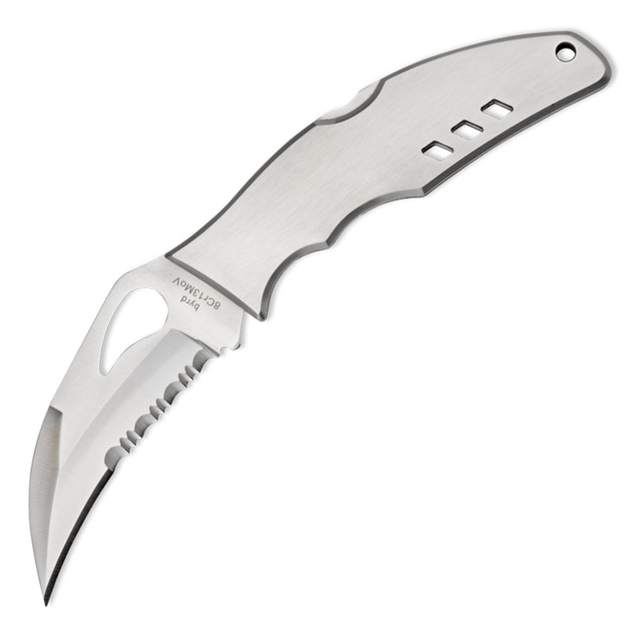 Ніж складаний Spyderco Byrd Crossbill полусеррейтор (довжина: 194мм, лезо: 89мм), сталевий - зображення 1