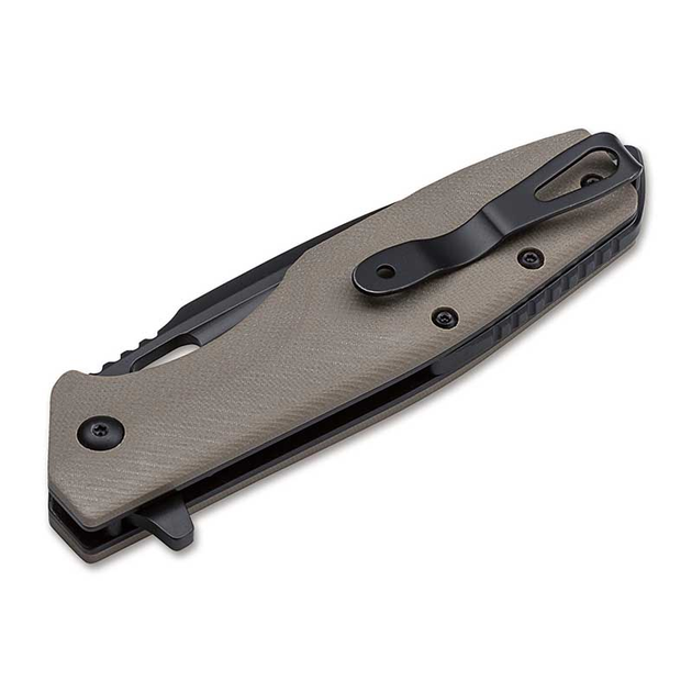 Ніж складаний Boker Plus Caracal Tactical (довжина: 213мм, лезо: 87мм, чорне), коричневий - изображение 2