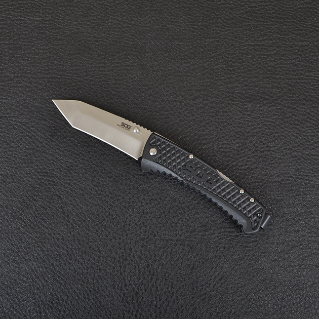 Нож складной SOG Traction Tanto (длина: 197мм, лезвие: 89мм, сатин) - изображение 2