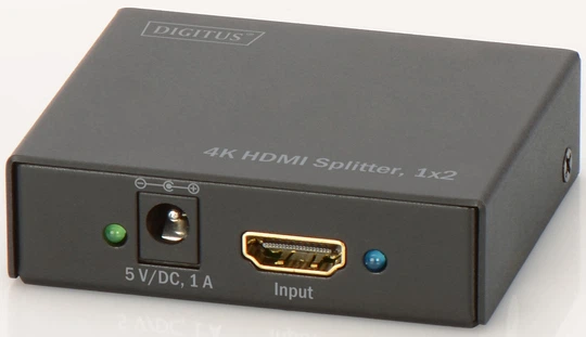 Сплітер Digitus HDMI (INx1 — OUTx2), 4K Black (DS-46304) - зображення 2