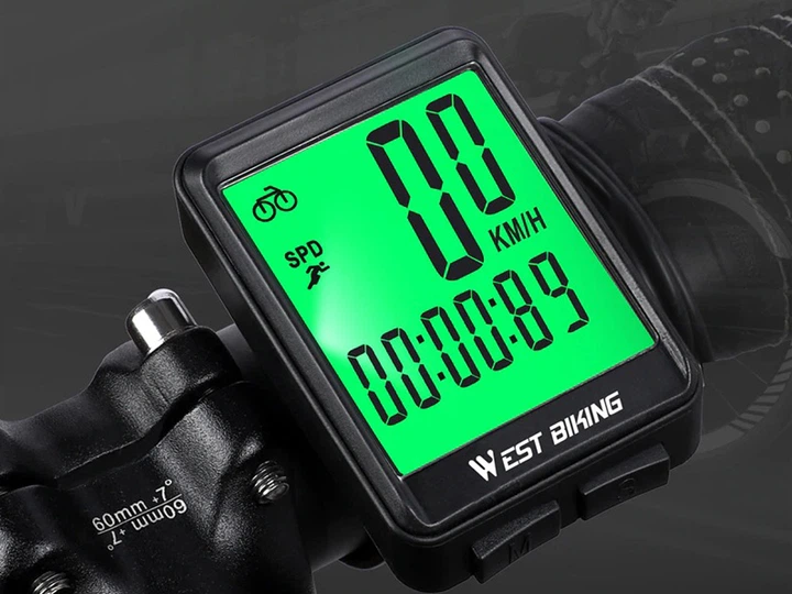 Велокомпьютер West Biking С подсветкой спидометр A Черный (1008-913-00) - зображення 4