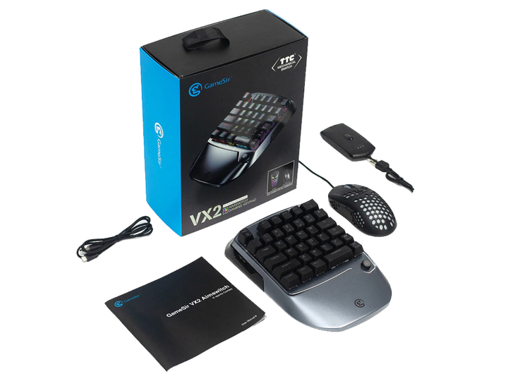 キーボード GameSir AimSwitch Gaming Keypad Кейпад GameSir VX2 AimSwitch с RGB для PS4, Xbox, Nintendo