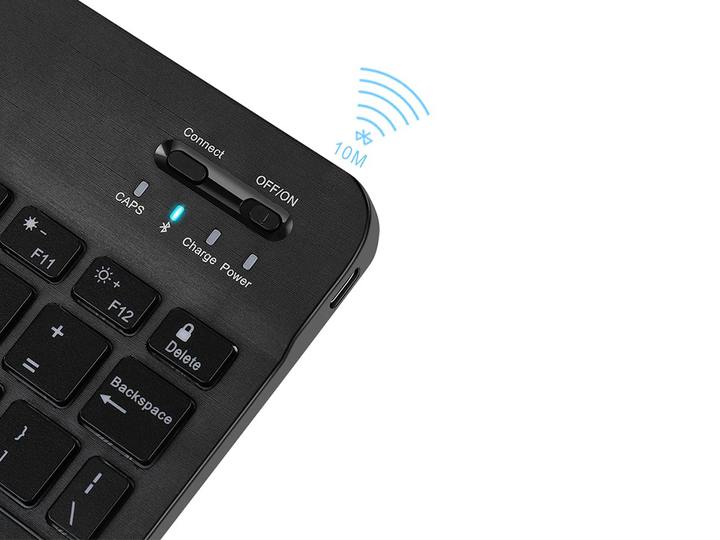 Клавиатура Digital RGB Bluetooth с английской раскладкой и набором стикеров русской раскладки Черный (1009-419-00) - изображение 3