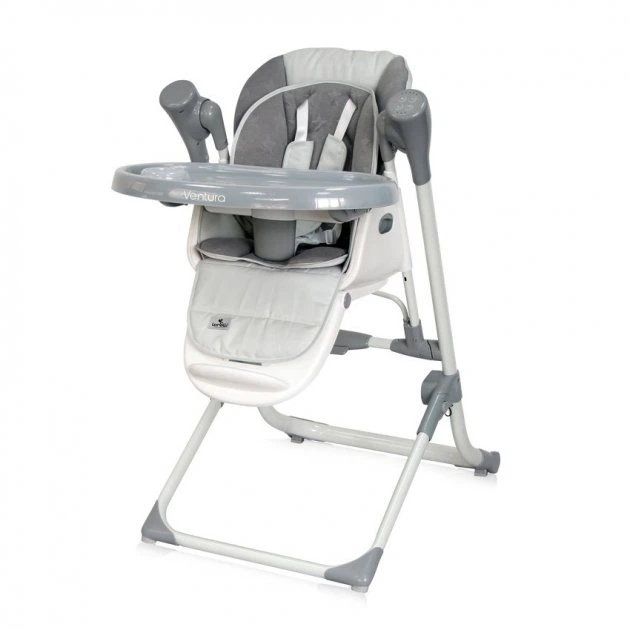 Стільчик-гойдалка для годування 2 в 1 Lorell Kids Ventura-1 регульована спинка та висота з 2 іграшками Сірий (10100302147-LR) - Фото 5 Стільчик-гойдалка для годування 2 в 1 Lorell Kids Ventura-1 регульована спинка та висота з 2 іграшками Сірий (10100302147-LR) - зображення 5
