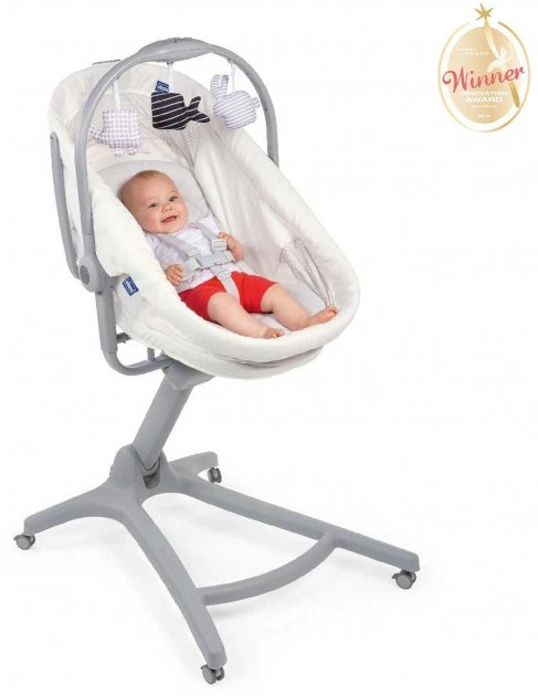 Ліжечко - стільчик для годування Chicco Baby Hug Air 4 в 1 Біла (79193.30.00) - зображення 4