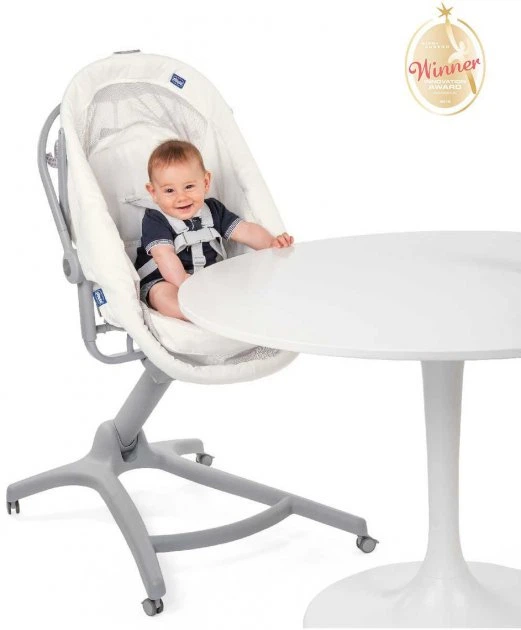 Ліжечко - стільчик для годування Chicco Baby Hug Air 4 в 1 Біла (79193.30.00) - зображення 5