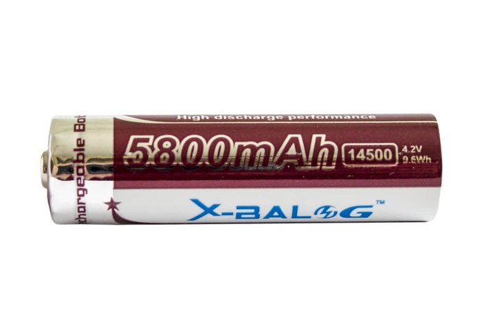 Аккумулятор X-BALOG Li-Ion 14500 5800 mAh (2015lmn/yop) - зображення 3