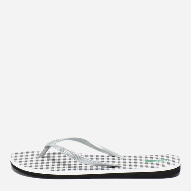 Klapki japonki damskie gumowe United Colors of Benetton 8G3EE3080-904 40 Białe (8300895687822) - obraz 2