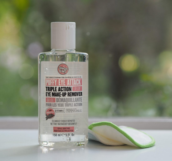 Гель для бережного удаления макияжа глаз Soap & Glory Puffy Eye Attack Make-up Remover 150 мл - Фото 7 Гель для бережного удаления макияжа глаз Soap & Glory Puffy Eye Attack Make-up Remover 150 мл - изображение 7