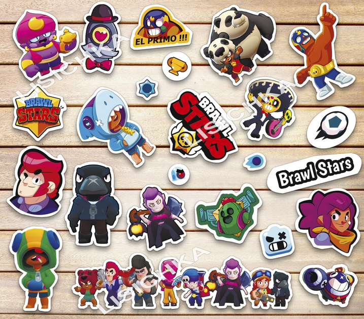 Большой Набор наклеек Brawl stars с героями любимой игры, стикеры Бравл ...