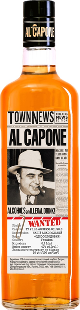 Напиток алкогольный Односолодовый AL CAPONE 0.7 л 40% (4820136352264) - изображение 1