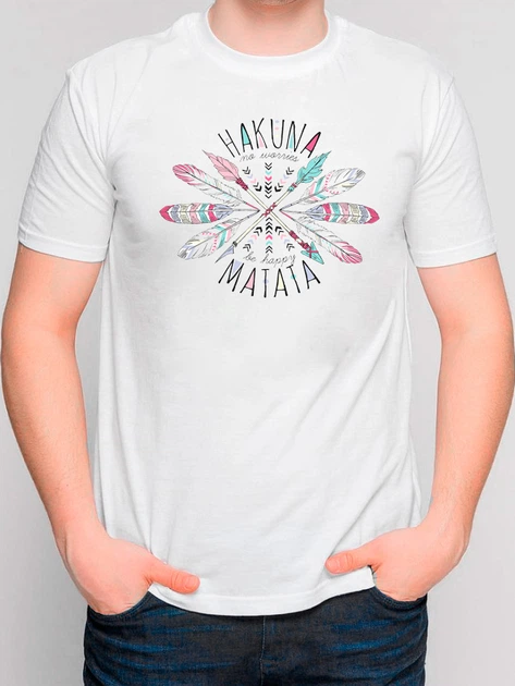 Футболка хлопковая длинная мужская One Day RZ1000288 XXL/52-54 Белая ...