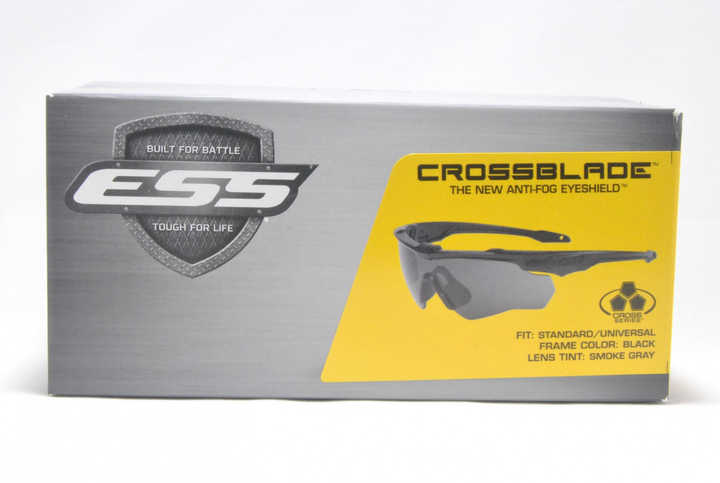 Окуляри захисні балістичні ESS Crossblade glasses Smoke Gray (EE9032-08) - изображение 2