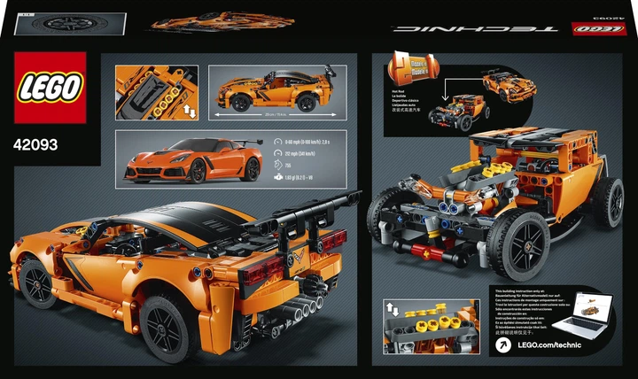 Конструктор LEGO TECHNIC Chevrolet Corvette ZR1 579 деталей (42093