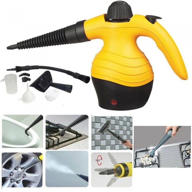 Отпариватель с функцией пароочистителя Steam Cleaner DF-A001 жёлтый ...