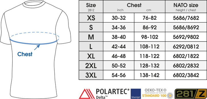 Футболка чоловіча 281z Polartec Delta Graphite 2XL - зображення 2