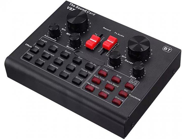 Микрофон конденсаторный Protech BM-800 со звуковой картой V8X pro и ...