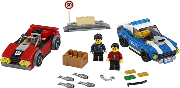 Zestaw klocków LEGO City Police Aresztowanie na autostradzie 185 elementów (60242) - obraz 2