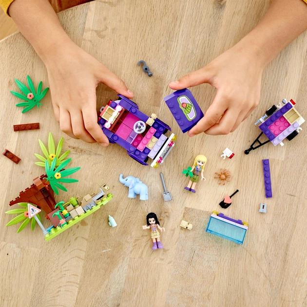 Zestaw klocków LEGO Friends Ratowanie słoniątka w dżungli 203 elementy (41421) - obraz 4