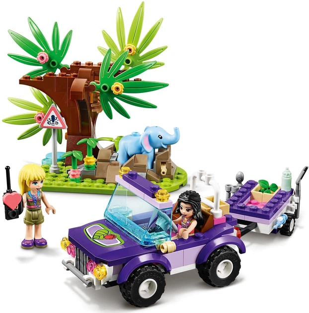 Zestaw klocków LEGO Friends Ratowanie słoniątka w dżungli 203 elementy (41421) - obraz 12