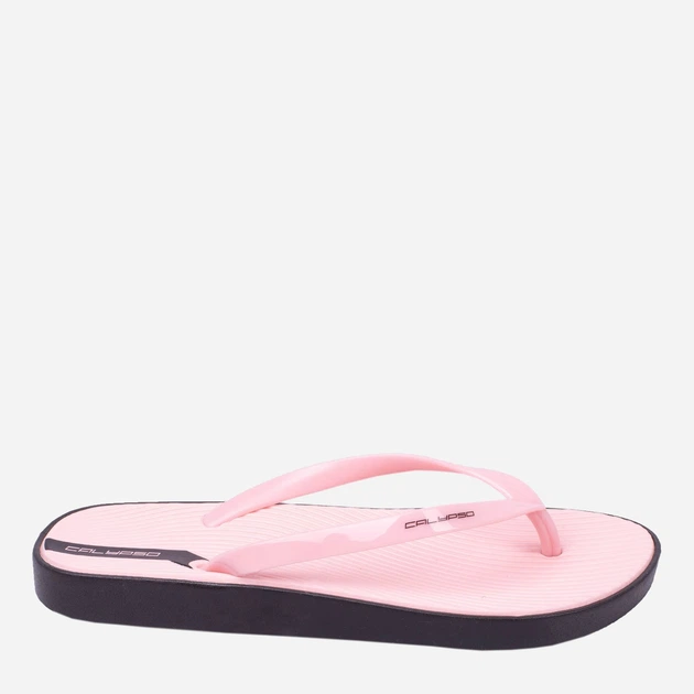 calpis　【2】 Вьетнамки Calypso 8424-002 37 23 см Светло-розовые с черным