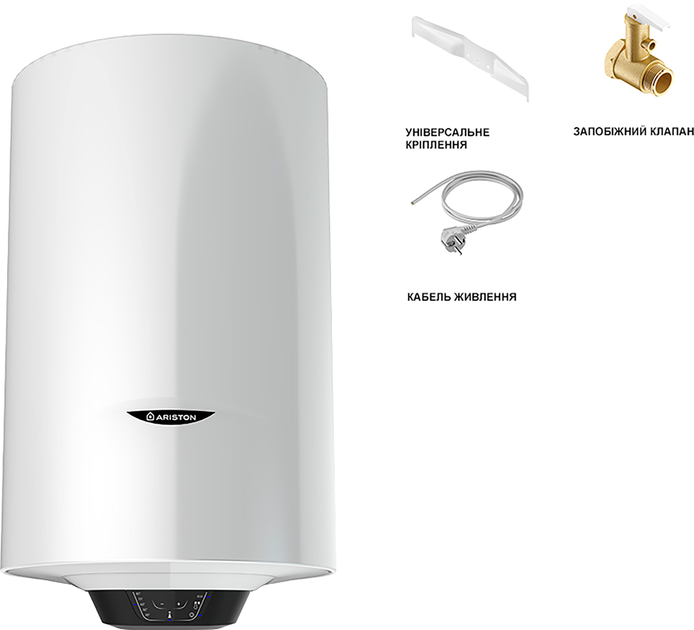 Бойлер ARISTON PRO1 ECO 50 V 1.8K PL DRY - зображення 3