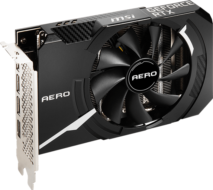 Видеокарта MSI PCI-Ex GeForce RTX 3060 Aero ITX 12G OC 12GB GDDR6 (192bit) (1792/15000) (HDMI, 3 x DisplayPort) (RTX 3060 AERO ITX 12G OC) - изображение 2