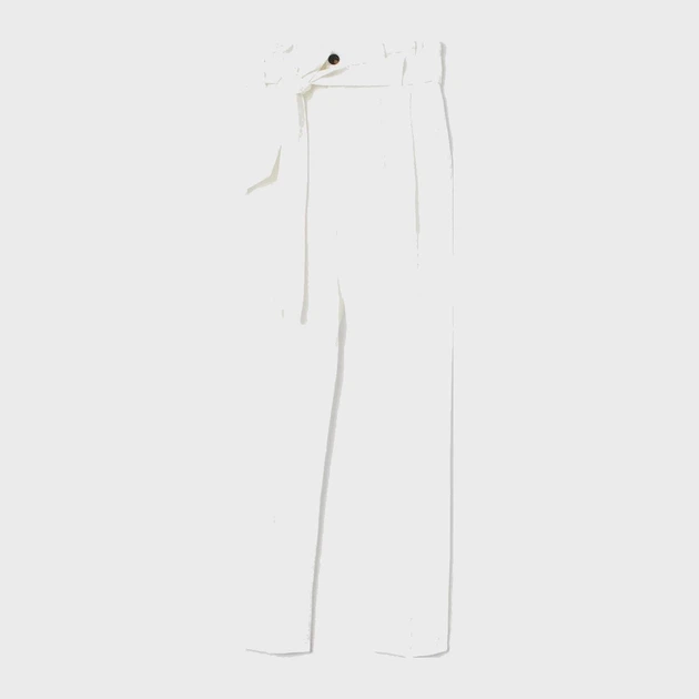 Брюки женские H&M 05-0752516-0 36 Белые (СА2000001683354) - изображение 3