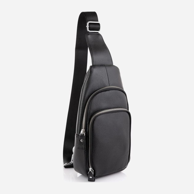 Сумка-слинг мужская кожаная Tiding Bag A25F-5058A Черная – в интернет ...