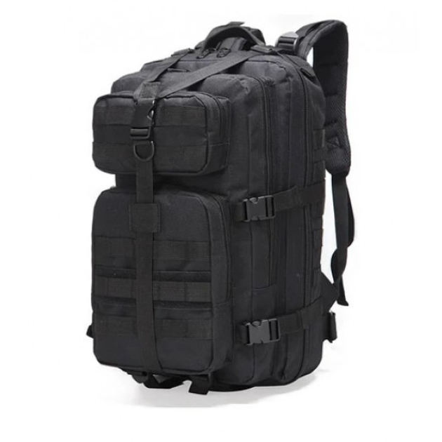 Тактический военный походный рюкзак Oxford 600D 35л Украина Black (1038ch) - изображение 1