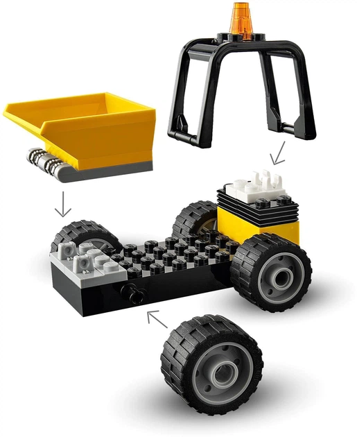 Zestaw klocków LEGO City Great Vehicles Pickup do robót drogowych 58 elementów (60284) - obraz 13