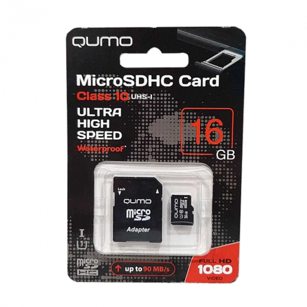 Карта памяти MicroSD GRB Qumo 16 GB в телефон видеорегистратор Флешка TF карта - изображение 3