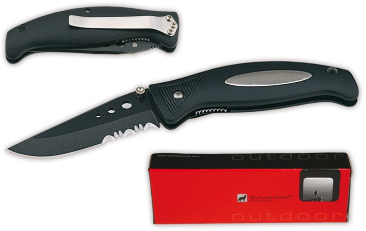 Нож складной Schwarzwolf Styx Черный (F1900900SA3) - изображение 2