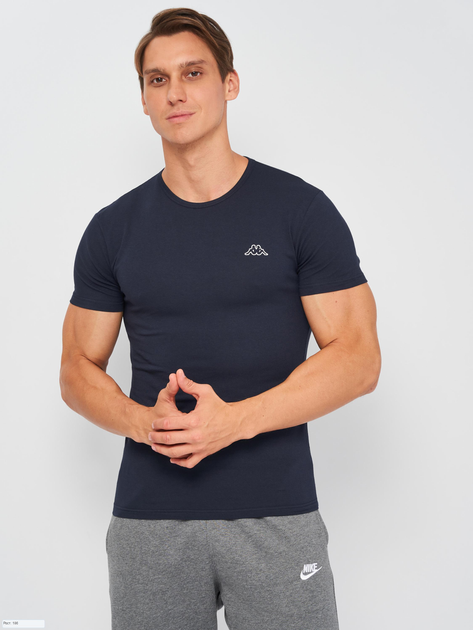 Футболка нательная мужская Kappa K1304 XL Темно-синяя (8052394813836 ...