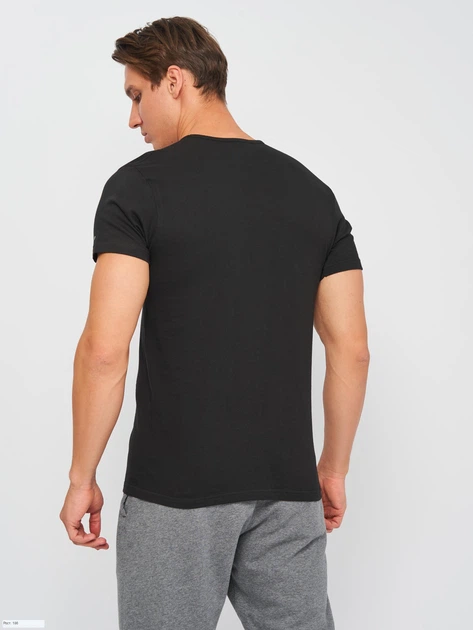 Футболка нательная мужская хлопковая Kappa K1305 XL Черная (8052394816165) - изображение 2