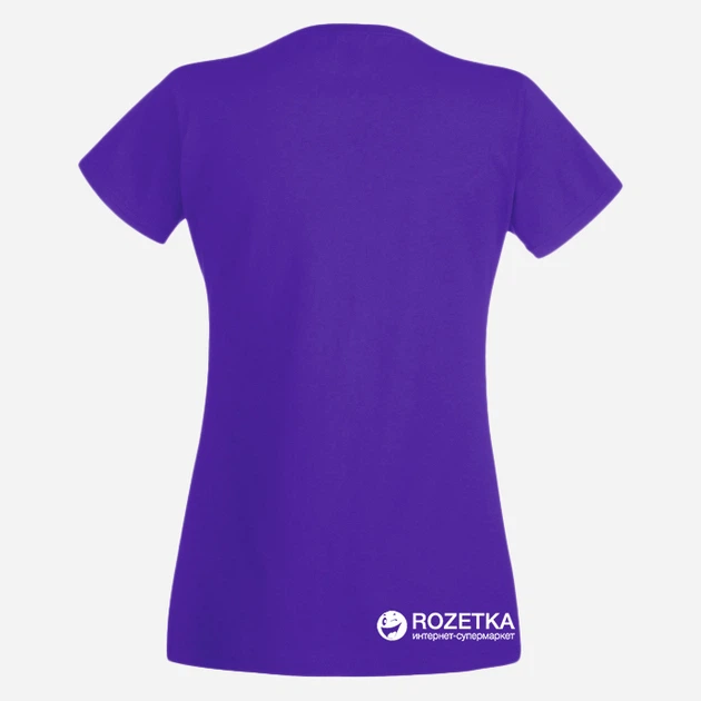 Футболка бавовняна жіноча Fruit of the loom Valueweight Ladies 0613720РЕ M Фиолетовая (5000000005505) - Фото 2 Футболка бавовняна жіноча Fruit of the loom Valueweight Ladies 0613720РЕ M Фиолетовая (5000000005505) - зображення 2