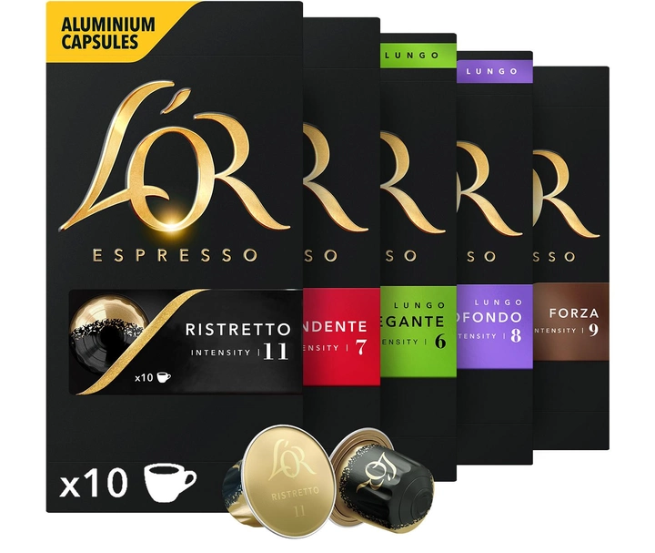 Акция на Набір кавових капсул L'OR Collection сумісні з Nespresso 100% Арабіка 50 шт. от Rozetka
