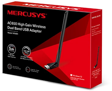 Adapter Wi-Fi Mercusys MU6H (6935364088064) - obraz 4
