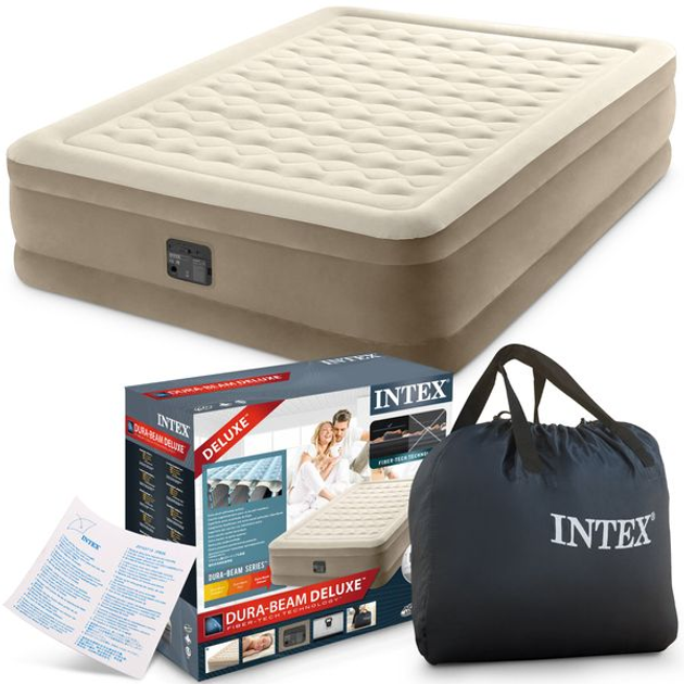 Надувная кровать intex ultra plush bed 64428