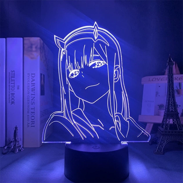 Настільний світильник-нічник 02 профіль Милий у Франксі - Darling in the Franxx 16 кольорів 3D USB (13135) - зображення 7